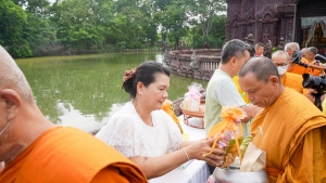 อธิการบดี มรภ.เทพสตรี นำ คกก.อำนวยการ และบุคลากร ร่วมพิธีเปิดโครงการ 1 อำเภอ 1 ลานสร้างสรรค์ จ.ลพบุรี ประจำปีงบประมาณ พ.ศ. 2568 