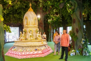 อธิการบดี มรภ.เทพสตรี นำ คกก.อำนวยการ และบุคลากร ร่วมพิธีเปิดโครงการ 1 อำเภอ 1 ลานสร้างสรรค์ จ.ลพบุรี ประจำปีงบประมาณ พ.ศ. 2568 
