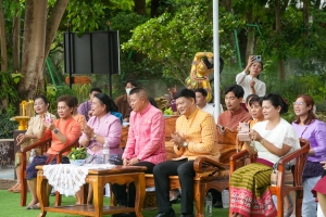 อธิการบดี มรภ.เทพสตรี นำ คกก.อำนวยการ และบุคลากร ร่วมพิธีเปิดโครงการ 1 อำเภอ 1 ลานสร้างสรรค์ จ.ลพบุรี ประจำปีงบประมาณ พ.ศ. 2568 