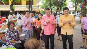 อธิการบดี มรภ.เทพสตรี นำ คกก.อำนวยการ และบุคลากร ร่วมพิธีเปิดโครงการ 1 อำเภอ 1 ลานสร้างสรรค์ จ.ลพบุรี ประจำปีงบประมาณ พ.ศ. 2568 