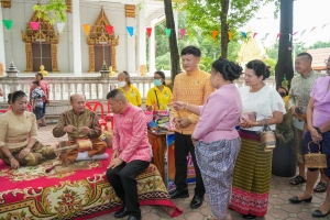 อธิการบดี มรภ.เทพสตรี นำ คกก.อำนวยการ และบุคลากร ร่วมพิธีเปิดโครงการ 1 อำเภอ 1 ลานสร้างสรรค์ จ.ลพบุรี ประจำปีงบประมาณ พ.ศ. 2568 
