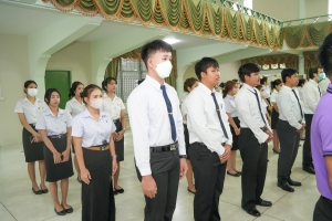 อธิการบดี มรภ.เทพสตรี นำคณะผู้บริหาร คณาจารย์ บุคลากร และนักศึกษา ร่วมพิธีถวายพระพรชัยมงคล เนื่องในโอกาสวันเฉลิมพระชนมพรรษา สมเด็จพระนางเจ้าฯ พระบรมราชินี