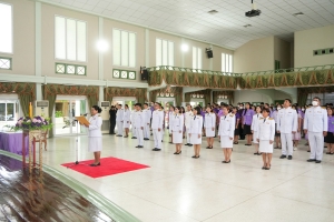 อธิการบดี มรภ.เทพสตรี นำคณะผู้บริหาร คณาจารย์ บุคลากร และนักศึกษา ร่วมพิธีถวายพระพรชัยมงคล เนื่องในโอกาสวันเฉลิมพระชนมพรรษา สมเด็จพระนางเจ้าฯ พระบรมราชินี