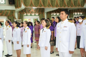อธิการบดี มรภ.เทพสตรี นำคณะผู้บริหาร คณาจารย์ บุคลากร และนักศึกษา ร่วมพิธีถวายพระพรชัยมงคล เนื่องในโอกาสวันเฉลิมพระชนมพรรษา สมเด็จพระนางเจ้าฯ พระบรมราชินี
