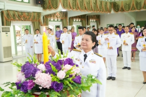 อธิการบดี มรภ.เทพสตรี นำคณะผู้บริหาร คณาจารย์ บุคลากร และนักศึกษา ร่วมพิธีถวายพระพรชัยมงคล เนื่องในโอกาสวันเฉลิมพระชนมพรรษา สมเด็จพระนางเจ้าฯ พระบรมราชินี