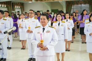 อธิการบดี มรภ.เทพสตรี นำคณะผู้บริหาร คณาจารย์ บุคลากร และนักศึกษา ร่วมพิธีถวายพระพรชัยมงคล เนื่องในโอกาสวันเฉลิมพระชนมพรรษา สมเด็จพระนางเจ้าฯ พระบรมราชินี