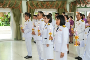 อธิการบดี มรภ.เทพสตรี นำคณะผู้บริหาร คณาจารย์ บุคลากร และนักศึกษา ร่วมพิธีถวายพระพรชัยมงคล เนื่องในโอกาสวันเฉลิมพระชนมพรรษา สมเด็จพระนางเจ้าฯ พระบรมราชินี