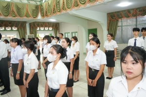 อธิการบดี มรภ.เทพสตรี นำคณะผู้บริหาร คณาจารย์ บุคลากร และนักศึกษา ร่วมพิธีถวายพระพรชัยมงคล เนื่องในโอกาสวันเฉลิมพระชนมพรรษา สมเด็จพระนางเจ้าฯ พระบรมราชินี