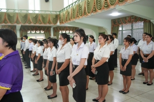 อธิการบดี มรภ.เทพสตรี นำคณะผู้บริหาร คณาจารย์ บุคลากร และนักศึกษา ร่วมพิธีถวายพระพรชัยมงคล เนื่องในโอกาสวันเฉลิมพระชนมพรรษา สมเด็จพระนางเจ้าฯ พระบรมราชินี