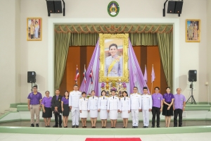 อธิการบดี มรภ.เทพสตรี นำคณะผู้บริหาร คณาจารย์ บุคลากร และนักศึกษา ร่วมพิธีถวายพระพรชัยมงคล เนื่องในโอกาสวันเฉลิมพระชนมพรรษา สมเด็จพระนางเจ้าฯ พระบรมราชินี