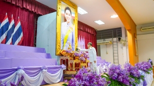 มรภ.เทพสตรี ร่วมพิธีวันเฉลิมพระชนมพรรษาสมเด็จพระนางเจ้าฯ พระบรมราชินี