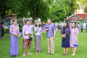 มรภ.เทพสตรี ร่วมกิจกรรมเทิดทูนสถาบัน สร้างสรรค์วิถีไทย ร่วมใจเข้าวังฟังธรรม ครั้งที่ 3 เนื่องในโอกาสวันเฉลิมพระชนมพรรษา สมเด็จพระนางเจ้าฯ พระบรมราชินี