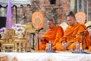 มรภ.เทพสตรี ร่วมกิจกรรมเทิดทูนสถาบัน สร้างสรรค์วิถีไทย ร่วมใจเข้าวังฟังธรรม ครั้งที่ 3 เนื่องในโอกาสวันเฉลิมพระชนมพรรษา สมเด็จพระนางเจ้าฯ พระบรมราชินี