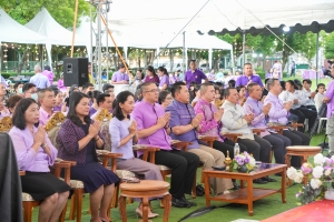 มรภ.เทพสตรี ร่วมกิจกรรมเทิดทูนสถาบัน สร้างสรรค์วิถีไทย ร่วมใจเข้าวังฟังธรรม ครั้งที่ 3 เนื่องในโอกาสวันเฉลิมพระชนมพรรษา สมเด็จพระนางเจ้าฯ พระบรมราชินี