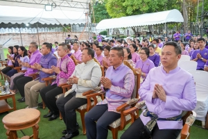 มรภ.เทพสตรี ร่วมกิจกรรมเทิดทูนสถาบัน สร้างสรรค์วิถีไทย ร่วมใจเข้าวังฟังธรรม ครั้งที่ 3 เนื่องในโอกาสวันเฉลิมพระชนมพรรษา สมเด็จพระนางเจ้าฯ พระบรมราชินี