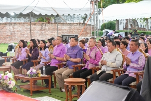 มรภ.เทพสตรี ร่วมกิจกรรมเทิดทูนสถาบัน สร้างสรรค์วิถีไทย ร่วมใจเข้าวังฟังธรรม ครั้งที่ 3 เนื่องในโอกาสวันเฉลิมพระชนมพรรษา สมเด็จพระนางเจ้าฯ พระบรมราชินี