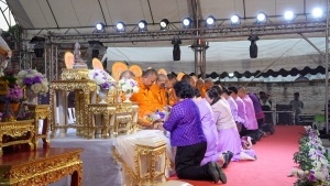 มรภ.เทพสตรี ร่วมกิจกรรมเทิดทูนสถาบัน สร้างสรรค์วิถีไทย ร่วมใจเข้าวังฟังธรรม ครั้งที่ 3 เนื่องในโอกาสวันเฉลิมพระชนมพรรษา สมเด็จพระนางเจ้าฯ พระบรมราชินี