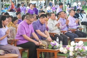 มรภ.เทพสตรี ร่วมกิจกรรมเทิดทูนสถาบัน สร้างสรรค์วิถีไทย ร่วมใจเข้าวังฟังธรรม ครั้งที่ 3 เนื่องในโอกาสวันเฉลิมพระชนมพรรษา สมเด็จพระนางเจ้าฯ พระบรมราชินี