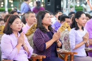 มรภ.เทพสตรี ร่วมกิจกรรมเทิดทูนสถาบัน สร้างสรรค์วิถีไทย ร่วมใจเข้าวังฟังธรรม ครั้งที่ 3 เนื่องในโอกาสวันเฉลิมพระชนมพรรษา สมเด็จพระนางเจ้าฯ พระบรมราชินี