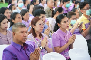 มรภ.เทพสตรี ร่วมกิจกรรมเทิดทูนสถาบัน สร้างสรรค์วิถีไทย ร่วมใจเข้าวังฟังธรรม ครั้งที่ 3 เนื่องในโอกาสวันเฉลิมพระชนมพรรษา สมเด็จพระนางเจ้าฯ พระบรมราชินี