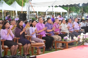 มรภ.เทพสตรี ร่วมกิจกรรมเทิดทูนสถาบัน สร้างสรรค์วิถีไทย ร่วมใจเข้าวังฟังธรรม ครั้งที่ 3 เนื่องในโอกาสวันเฉลิมพระชนมพรรษา สมเด็จพระนางเจ้าฯ พระบรมราชินี