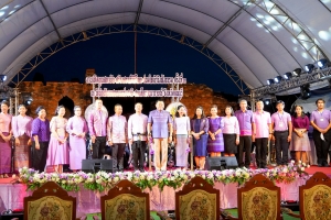 มรภ.เทพสตรี ร่วมกิจกรรมเทิดทูนสถาบัน สร้างสรรค์วิถีไทย ร่วมใจเข้าวังฟังธรรม ครั้งที่ 3 เนื่องในโอกาสวันเฉลิมพระชนมพรรษา สมเด็จพระนางเจ้าฯ พระบรมราชินี
