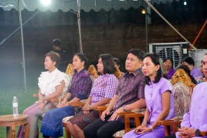 มรภ.เทพสตรี ร่วมกิจกรรมเทิดทูนสถาบัน สร้างสรรค์วิถีไทย ร่วมใจเข้าวังฟังธรรม ครั้งที่ 3 เนื่องในโอกาสวันเฉลิมพระชนมพรรษา สมเด็จพระนางเจ้าฯ พระบรมราชินี