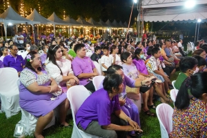 มรภ.เทพสตรี ร่วมกิจกรรมเทิดทูนสถาบัน สร้างสรรค์วิถีไทย ร่วมใจเข้าวังฟังธรรม ครั้งที่ 3 เนื่องในโอกาสวันเฉลิมพระชนมพรรษา สมเด็จพระนางเจ้าฯ พระบรมราชินี