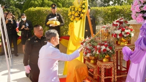 มรภ.เทพสตรี ร่วมพิธีวางพวงมาลาถวายราชสักการะวันคล้ายวันสวรรคต พระบาทสมเด็จพระปรเมนทรมหาอานันทมหิดล พระอัฐมรามาธิบดินทร