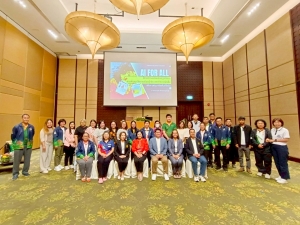 มรภ.เทพสตรี จัดอบรมการพัฒนาสื่อการเรียนรู้ประเภทตำรา หนังสือ เพื่อยกระดับการจัดการศึกษาเพื่อการพัฒนาท้องถิ่นที่ยั่งยืนด้วย AI