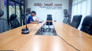 สำนักศิลปะและวัฒนธรรม จัดประชุมเตรียมงานสืบสานงานประเพณีเข้าพรรษา ถวายผ้าอาบน้ำฝนและเทียนพรรษา