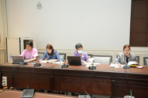 การประชุม คกก.สรรหากรรมการผู้ทรงคุณวุฒิในคณะกรรมการส่งเสริมกิจการมหาวิทยาลัย