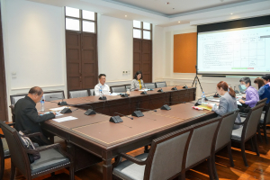 การประชุม คกก.สรรหากรรมการผู้ทรงคุณวุฒิในคณะกรรมการส่งเสริมกิจการมหาวิทยาลัย