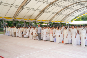 มรภ.เทพสตรี ร่วมพิธีทำบุญตักบาตรและฟังบรรยายธรรม โครงการร้อยใจไทย สืบสานราชธรรม ทั้งแผ่นดิน