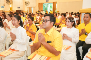 มรภ.เทพสตรี ร่วมพิธีเจริญพระพุทธมนต์ถวายพระพรชัยมงคลแด่ พระบาทสมเด็จพระเจ้าอยู่หัว และพระบรมวงศานุวงศ์ ประจำปี พ.ศ. 2568 ครั้งที่ 6