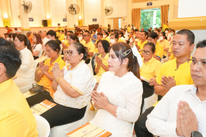 มรภ.เทพสตรี ร่วมพิธีเจริญพระพุทธมนต์ถวายพระพรชัยมงคลแด่ พระบาทสมเด็จพระเจ้าอยู่หัว และพระบรมวงศานุวงศ์ ประจำปี พ.ศ. 2568 ครั้งที่ 6