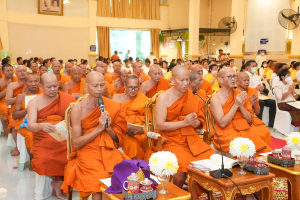 มรภ.เทพสตรี ร่วมพิธีเจริญพระพุทธมนต์ถวายพระพรชัยมงคลแด่ พระบาทสมเด็จพระเจ้าอยู่หัว และพระบรมวงศานุวงศ์ ประจำปี พ.ศ. 2568 ครั้งที่ 6