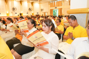 มรภ.เทพสตรี ร่วมพิธีเจริญพระพุทธมนต์ถวายพระพรชัยมงคลแด่ พระบาทสมเด็จพระเจ้าอยู่หัว และพระบรมวงศานุวงศ์ ประจำปี พ.ศ. 2568 ครั้งที่ 6