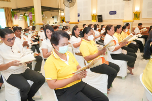 มรภ.เทพสตรี ร่วมพิธีเจริญพระพุทธมนต์ถวายพระพรชัยมงคลแด่ พระบาทสมเด็จพระเจ้าอยู่หัว และพระบรมวงศานุวงศ์ ประจำปี พ.ศ. 2568 ครั้งที่ 6