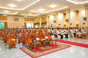 มรภ.เทพสตรี ร่วมพิธีเจริญพระพุทธมนต์ถวายพระพรชัยมงคลแด่ พระบาทสมเด็จพระเจ้าอยู่หัว และพระบรมวงศานุวงศ์ ประจำปี พ.ศ. 2568 ครั้งที่ 6