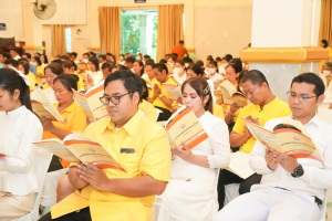มรภ.เทพสตรี ร่วมพิธีเจริญพระพุทธมนต์ถวายพระพรชัยมงคลแด่ พระบาทสมเด็จพระเจ้าอยู่หัว และพระบรมวงศานุวงศ์ ประจำปี พ.ศ. 2568 ครั้งที่ 6
