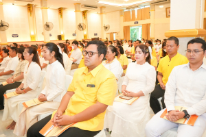 มรภ.เทพสตรี ร่วมพิธีเจริญพระพุทธมนต์ถวายพระพรชัยมงคลแด่ พระบาทสมเด็จพระเจ้าอยู่หัว และพระบรมวงศานุวงศ์ ประจำปี พ.ศ. 2568 ครั้งที่ 6