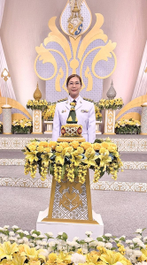 ผู้แทนผู้บริหาร คณาจารย์ บุคลากร นักเรียน และนักศึกษา มรภ.เทพสตรี บันทึกเทปโทรทัศน์ถวายพระพรชัยมงคล พระบาทสมเด็จพระเจ้าอยู่หัว