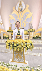 ผู้แทนผู้บริหาร คณาจารย์ บุคลากร นักเรียน และนักศึกษา มรภ.เทพสตรี บันทึกเทปโทรทัศน์ถวายพระพรชัยมงคล พระบาทสมเด็จพระเจ้าอยู่หัว