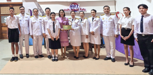 ผู้แทนผู้บริหาร คณาจารย์ บุคลากร นักเรียน และนักศึกษา มรภ.เทพสตรี บันทึกเทปโทรทัศน์ถวายพระพรชัยมงคล พระบาทสมเด็จพระเจ้าอยู่หัว