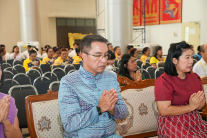 สำนักศิลปะและวัฒนธรรม จัดงานสืบสานงานประเพณีเข้าพรรษา ถวายผ้าอาบน้ำฝนและเทียนพรรษา ปี พ.ศ. 2568