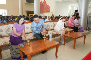 สำนักศิลปะและวัฒนธรรม จัดงานสืบสานงานประเพณีเข้าพรรษา ถวายผ้าอาบน้ำฝนและเทียนพรรษา ปี พ.ศ. 2568