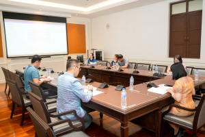 การประชุม คกก.ดำเนินงานการจัดทำแบบประเมินผลความพึงพอใจของผู้รับบริการของพนักงานในสถาบันอุดมศึกษา สายสนับสนุน ครั้งที่ 2/68