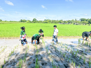 อธิการบดี นำทีมผู้บริหาร มรภ.เทพสตรี ลงพื้นที่ให้กำลังใจนักศึกษา ชั้นปีที่ 1 ที่เข้าร่วมโครงการส่งเสริมการเรียนรู้เกษตรทฤษฎีใหม่เพื่อการส่งเสริมอาชีพ สำหรับนักศึกษา มรภ.เทพสตรี