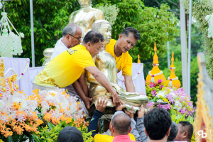 มรภ.เทพสตรี ร่วมพิธีอัญเชิญรับพระศรีอาริยเมตไตรย์ (องค์จำลอง) กลับ ณ วัดไลย์